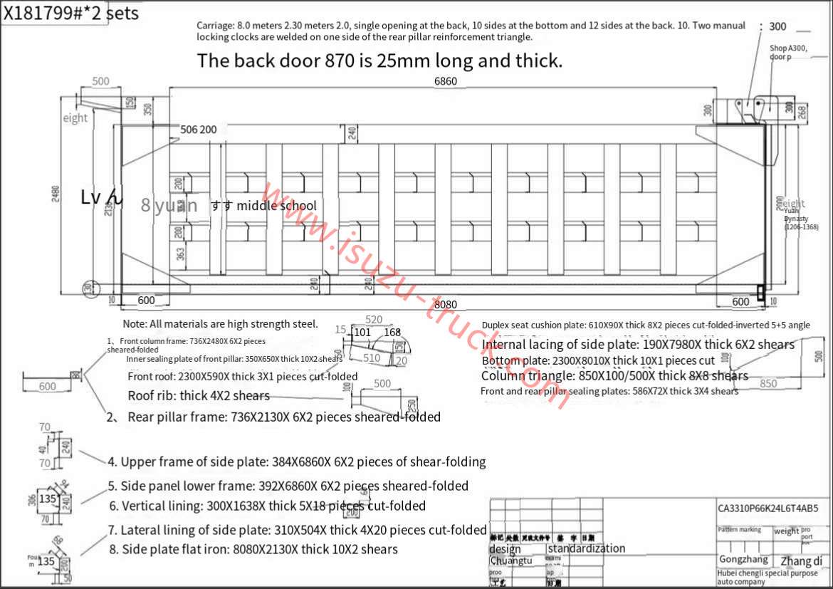 ISUZU dump truck draw