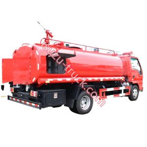 water tank fire fighting truck with CB10/60 fire pump shows on isuzu-truck.com