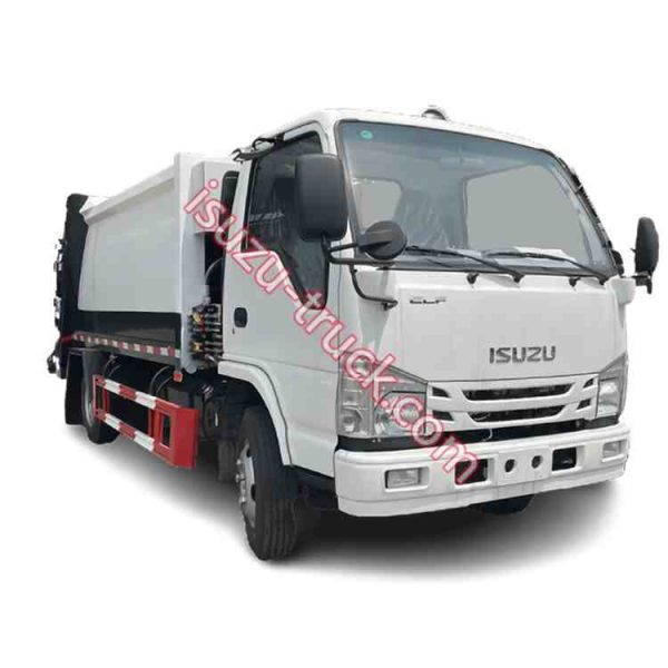 ISUZU trash compactor garbage rubbish transportation truck shows on www.isuzu-truck.com