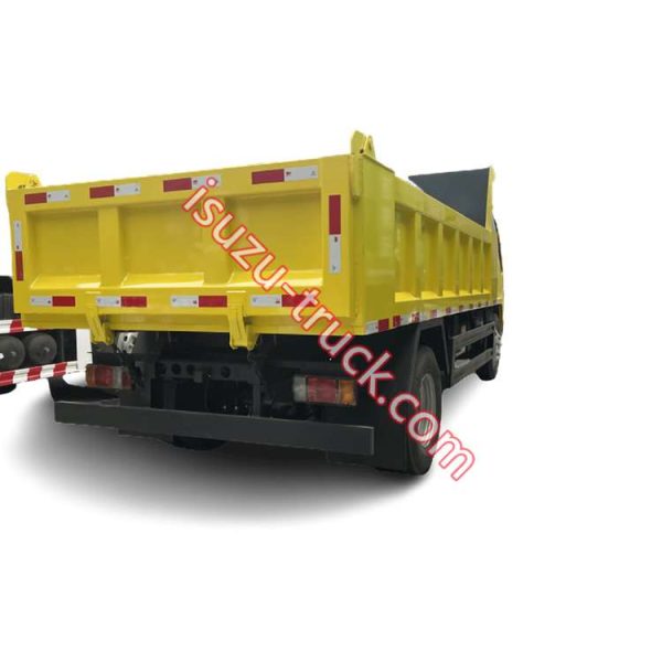 4x2 5tons yellow ISUZU tipper  dump truck shows on www.isuzu-truck.com