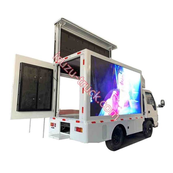 LED displaying lorry, ISUZU lifting LED truck ,outdoor ISUZU LED screen advertise truck shows on www.isuzu-truck.com