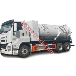 ISUZU GIGA jetting sewage tank truck shows on www.isuzu-truck.com