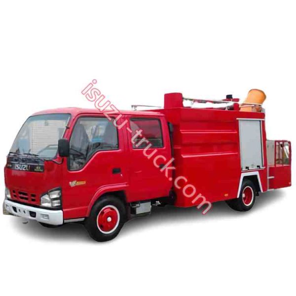 30m cannon ISUZU fire truck rescue car, specification ,ISUZU water gun fire agent for sale shows on www.isuzu-truck.com