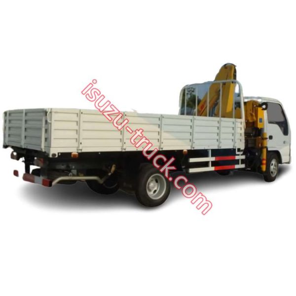 truck with 4tons knuckle crane for sale. telescopic knuckle crane lorry shows on www.isuzu-truck.com