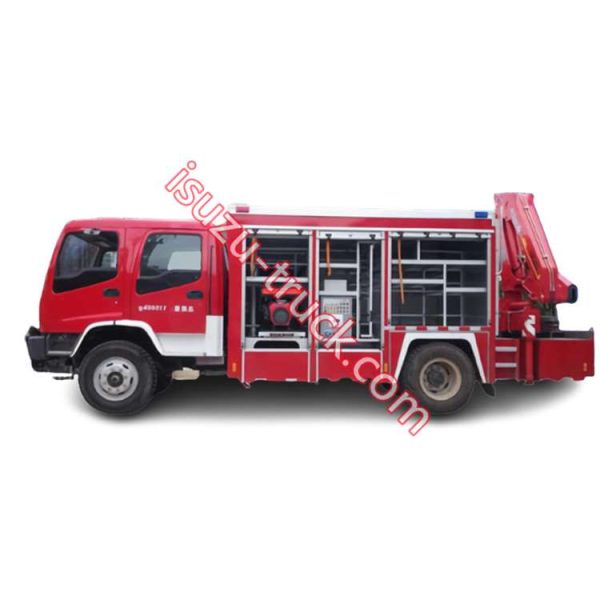 ISUZU crane fire pumper shows on www.isuzu-truck.com