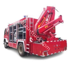 ISUZU crane fire truck shows on www.isuzu-truck.com