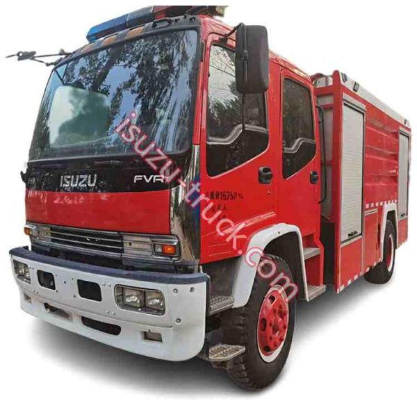 FVR 4x2 8000Liters ISUZU air compressed foam fire truck shows on isuzu-truck.com