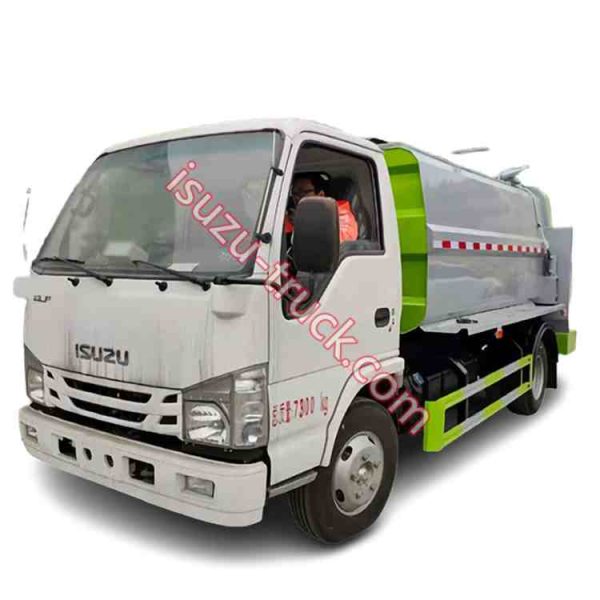 ISUZU side load compacted garbage truck cheap price made in chengli shows on isuzu-truck.com