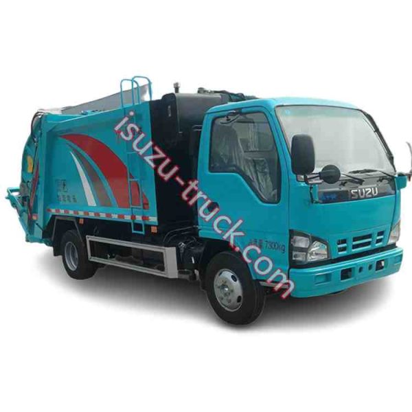 ISUZU trash can delivery compacted van shows on isuzu-truck.com