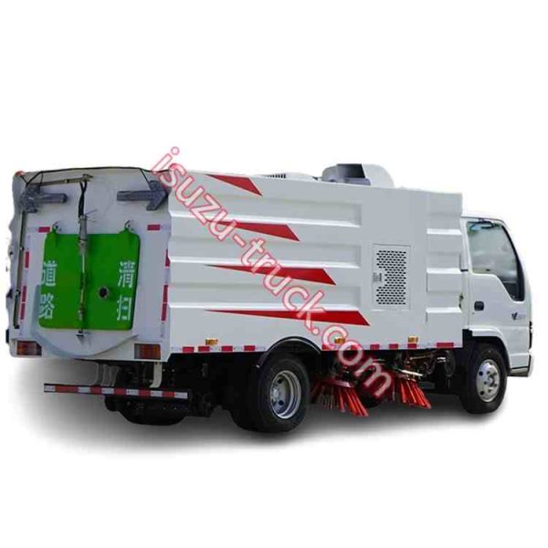 vacuum type ISUZU road clean sweeper shows on isuzu-truck.com