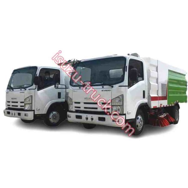 KV600 left hand drive made in china exported to Asia ISUZU street vacuum sweeper shows on www.isuzu-truck.com
