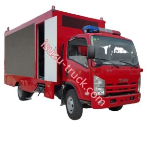 ISUZU red color LED truck for advertise fire fighting shows on isuzu-truck.com
