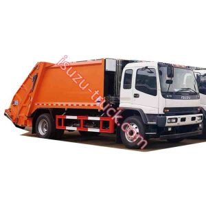 ISUZU 4x2 15tons 10tons FTR rubbish compacted  delivery truck shows on isuzu-truck.com