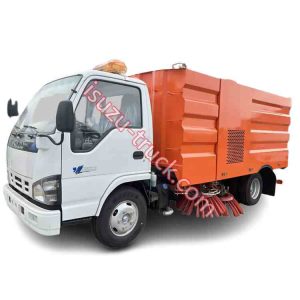 KV100 clasic cabin 3315mm wheelbase vacuum sweeper shows on isuzu-truck.com