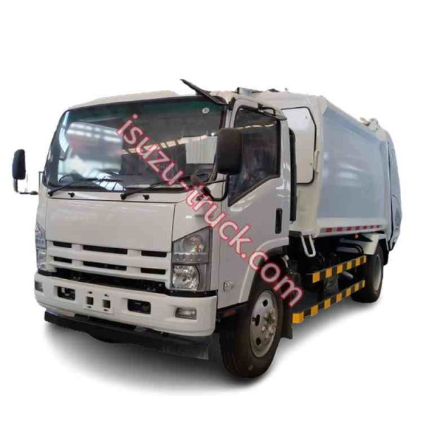 ISUZU rubbish compress  delivery lorry which press plate inside Shows on isuzu-truck.com