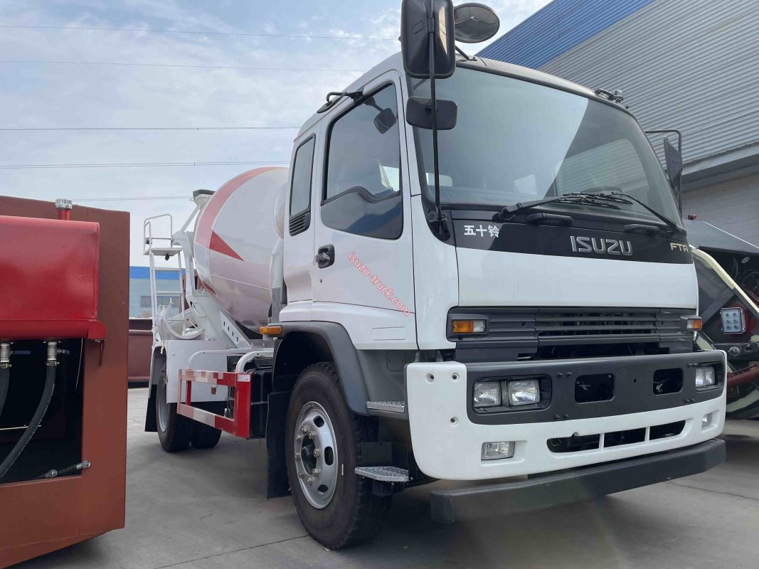4x2 left hand drive cement mixing vehicle shows on isuzu-truck.com