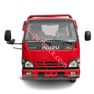 red 98HP engine euro 5 standard ISUZU street flatbed wrecker shows isuzu-truck.com
