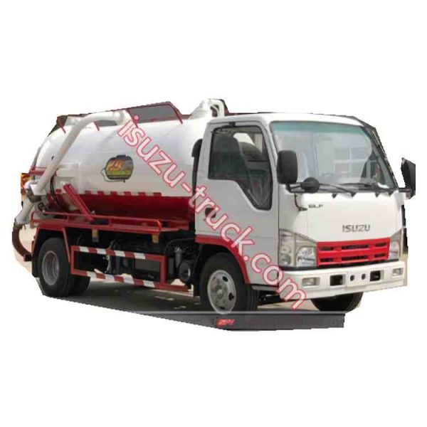 ISUZU 5000L vacuum tanker truck shows on isuzu-truck.com
