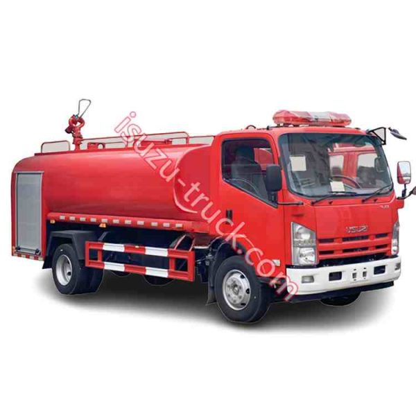Isuzu ELF water fire truck shows on isuzu-truck.com