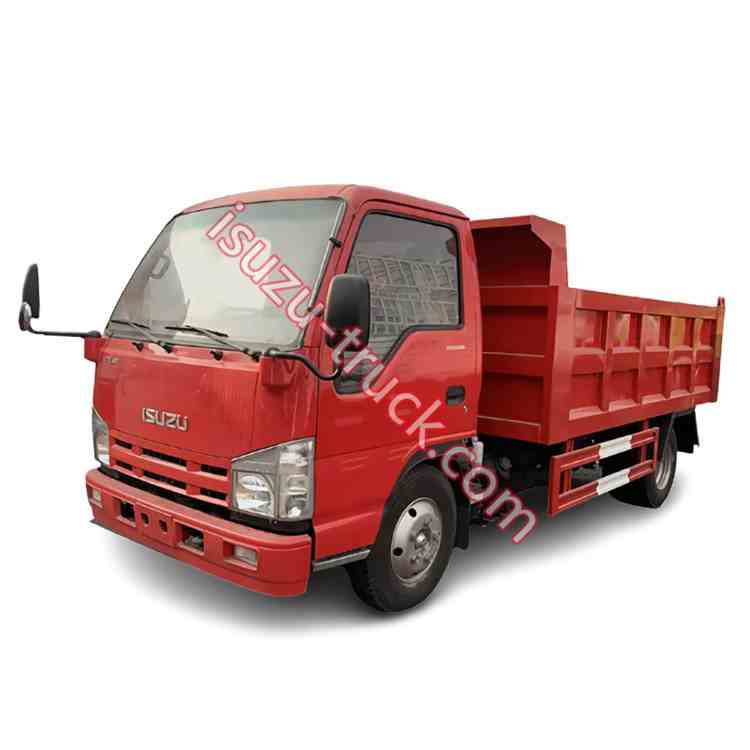 ISUZU tipper painted red shows on isuzu-truck.com
