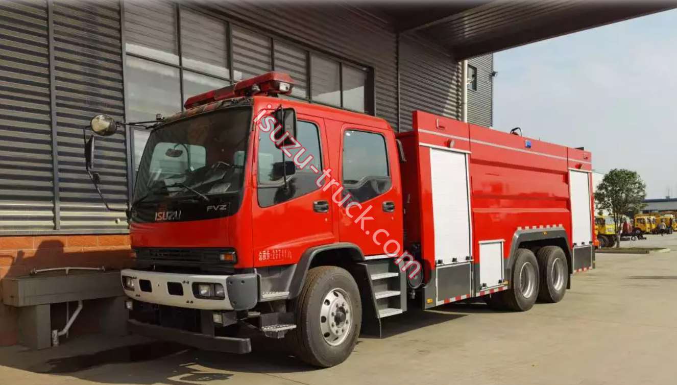 ISUZU water tank fire truck shows on isuzu-truck.com